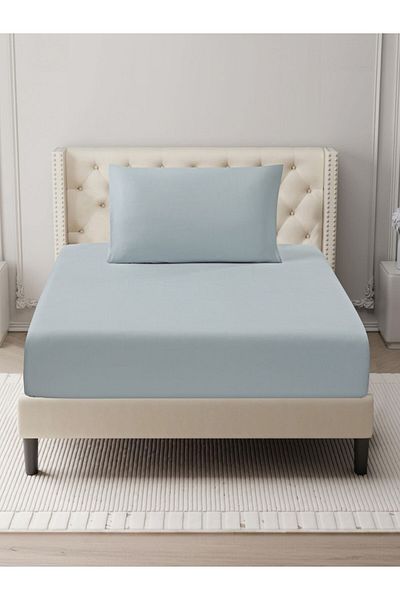 Donetella Fitted Sheet Set – 120x200 cm Single Size, 1 Sheet + 2 Pillowcases, 35 cm Deep Pocket