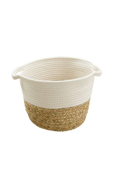 HONEYBEE Space-Saving Durable Lightweight Straw Storage Basket