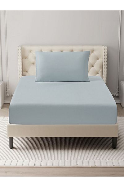 Donetella Fitted Sheet Set – 120x200 cm Single Size, 1 Sheet + 2 Pillowcases, 35 cm Deep Pocket
