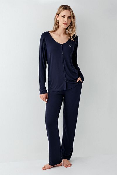 Arnetta Women's Navy Blue Pajama Set