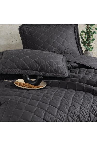 kapsulavm Double Bedspread Tafana V1 Anthracite