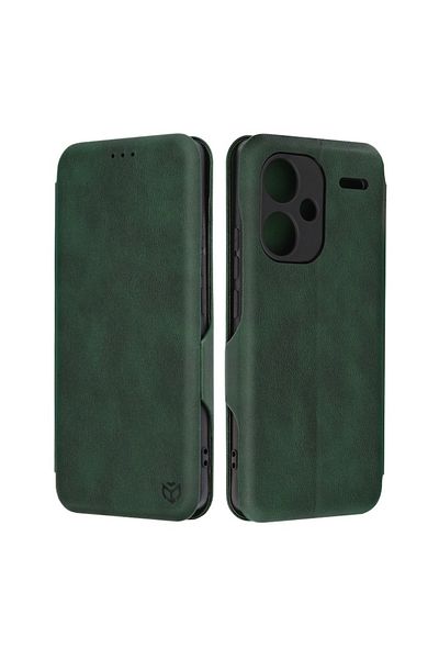 Rao Husa compatibila cu Xiaomi Redmi Note 13 Pro+ 5G, Elegance, T44, Piele ecologica, Green