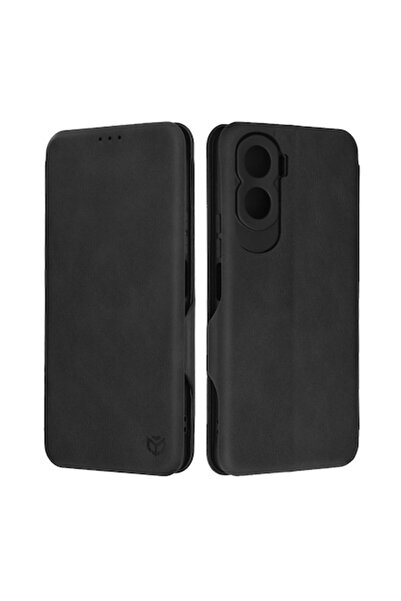 Rao Carcasă Techsuit Safe Wallet Plus, Grip, Negru Pitch, compatibilă cu Hono...