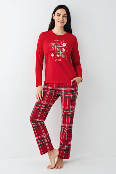 Arnetta Women's Red Pajama Set