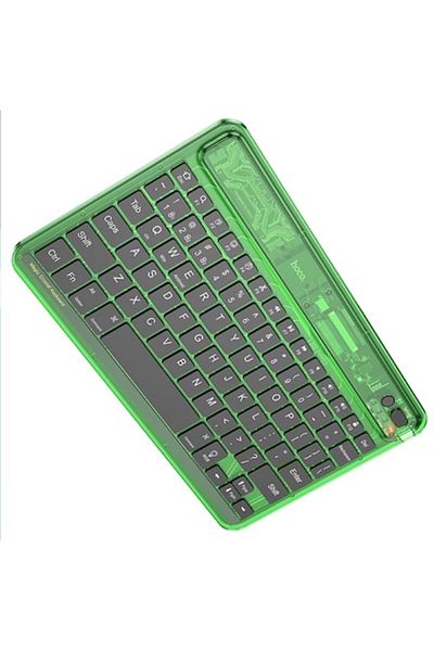 Rao Tastatură wireless cu iluminare LED, ediție Discovery, 500 mAh, verde