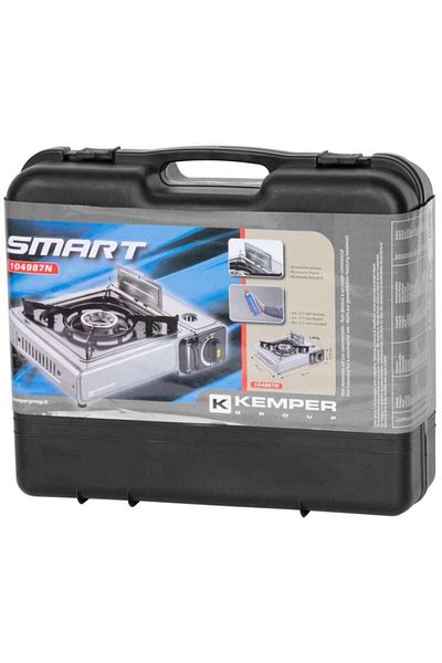 KEMPER Smart camping stove, portable, 2.06 kW, one burner, piezo-electric ignition, 36x31x9 cm,