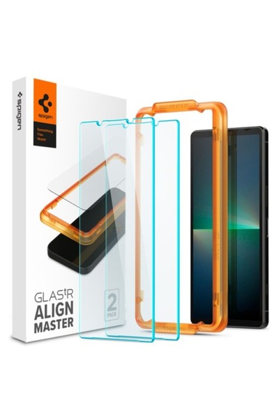 Spigen Προστατευτικό οθόνης για Sony Xperia 5, Σετ 2 τεμαχίων, Κιτ τοποθέτηση...