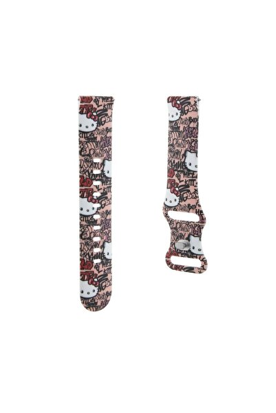 Primlife Curea pentru Samsung Watch 4/5, Huawei Watch GT 3 42mm/GT 3 Pro 43mm, Q72, Silicon, Pink