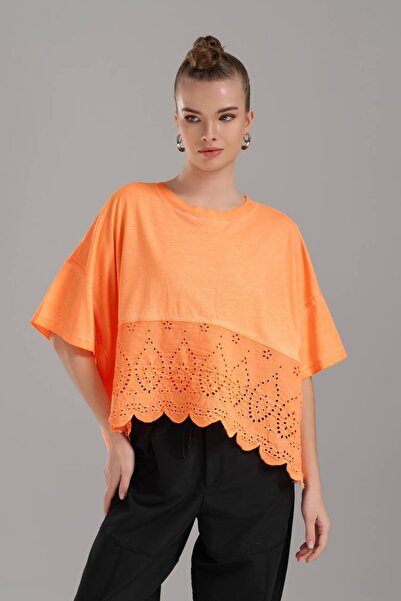 Neon DANTELLİ T-SHİRT