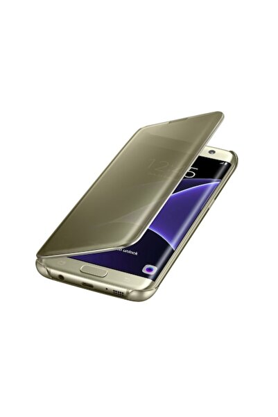 Rao Husă de protecție cu clapă, Clear View pentru Samsung Galaxy S10+, aurie