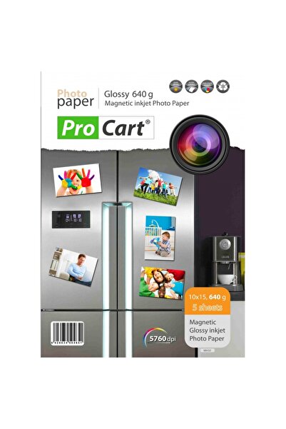 PROCART Hârtie foto lucioasă magnetică 640 grame 10x15