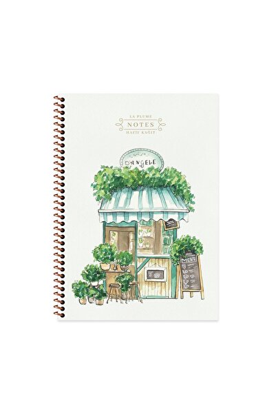 KESKİN COLOR دفتر ملاحظات La Plume Shop مقاس A4 ملون من Keskin - أخضر