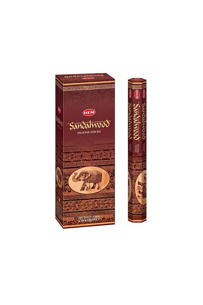 Hem Bețișoare parfumate cu lemn de santal (6 seturi x 20 de bețișoare)