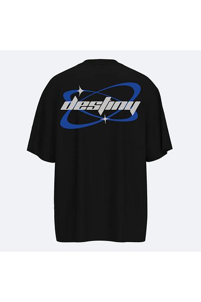 Fandr Store Black Oversize Destiny Unisex T-Shirt