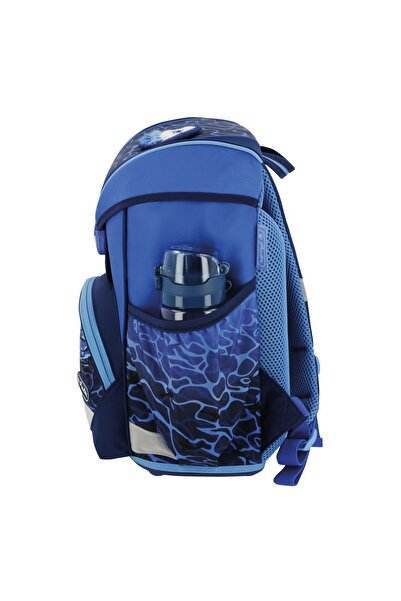 Herlitz Rucsac echipat Ultralight Plus, Culoare Albastru, Material Textil, Motiv Blue Shark, 36x28x21 cm