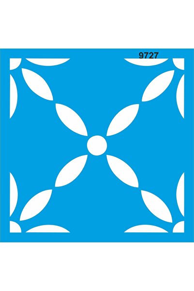 StencilSepeti Fayans Deseni_4 Stencil Boyama Şablonu