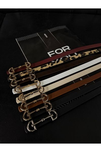 Fiori حزام نسائي رفيع بإبزيم طويل، حزام معطف، حزام قميص، حزام ملابس