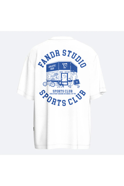 Fandr Store Black Oversize Sports Club Unisex T-Shirt