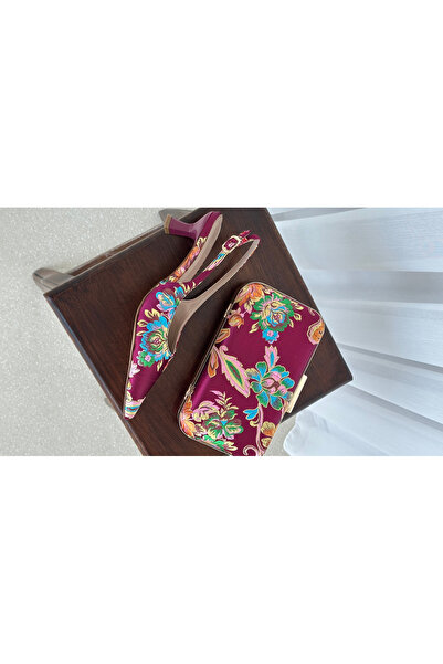 Letafia Valley Etnik Desen Çanta Bordo