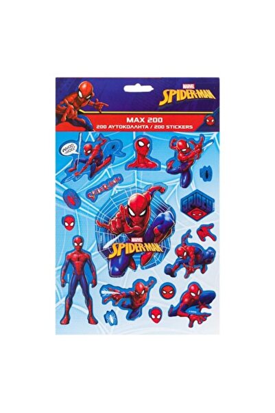 Rao Set de 200 de stickere Spider-Man pentru copii, diverse modele și dimensi...