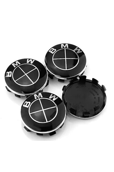 KYD Set 4 capace jante BMW, 68 mm, model All Black, Negru