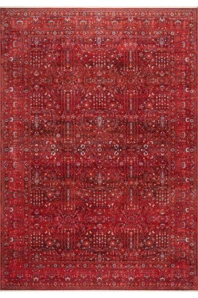 Pastel Halı Discovery 1393A Kırmızı Salon Oturma Yatak Odası Halısı