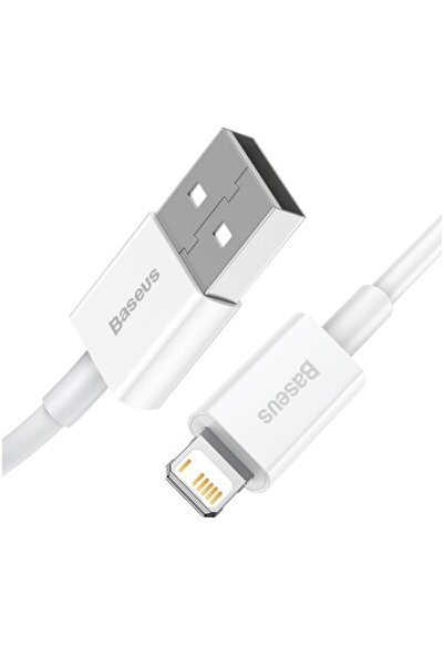 Baseus Cablu de date/încărcare seria Superior, conector USB la Apple, 18 W, 1,5 m, alb