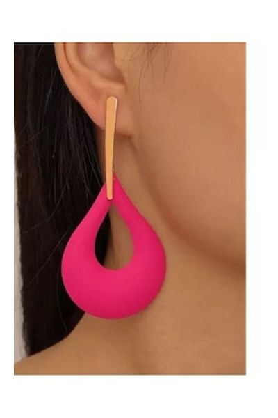 Inovius - Pink Water Drop Earrings
