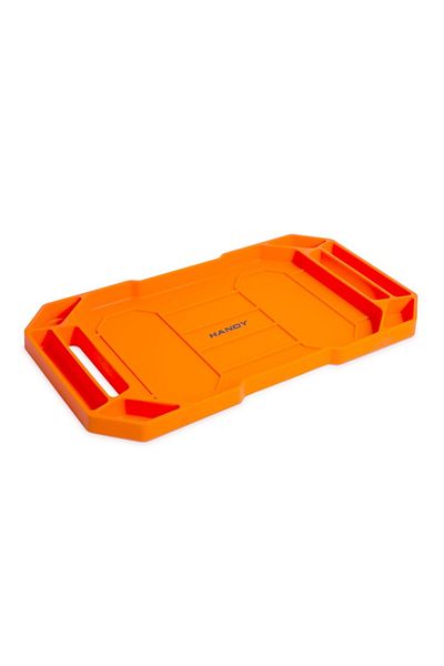 Primlife Handy Rubber Tray for Tools, with Compartments and Handle 53 X 29.5 X 3.5 cm