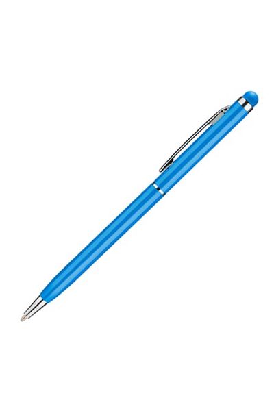 Rao Stylus Pen universal, cu varf de pix si clips, culoare albastra