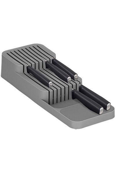 SERSIMO Οργανωτής μαχαιριών για συρτάρι, 9 τμημάτων, 40x14cm, γκρι