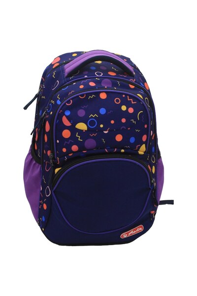Herlitz Rucsac tip cub cu fermoar, culoare multicoloră, dimensiuni 43×29×22 c...