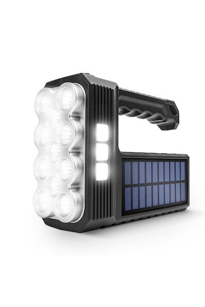 Primlife Solar LED Flashlight Cob with Work Light Function 1200 Mah Microusb 1000 Lumens Ip55