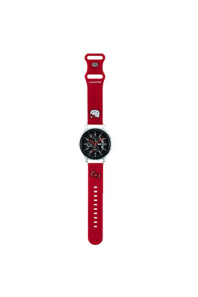 Hello Kitty Silicone Strap for Samsung Watch 46mm/Watch 3, Huawei Watch GT 2/GT 3 46mm, Red
