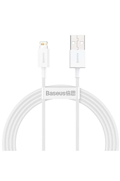 Baseus Cablu de date/încărcare seria Superior, conector USB la Apple, 18 W, 1,5 m, alb