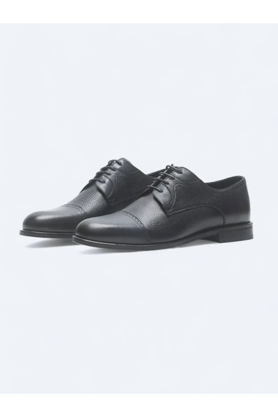 ABDURRAKİP ÇETİN SİİRT YÖRESEL ÜRÜNLER Navy Blue Leather Classic Shoes