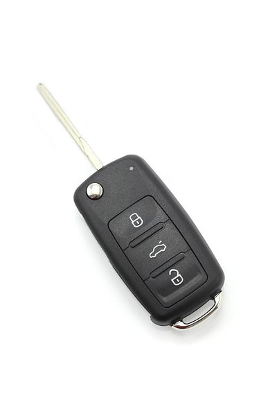 Primlife Volkswagen Flip Key Case with 3 Buttons, 2010+ (mk6)