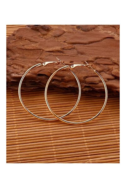 Inovius Cercei rotunzi aurii cu cercei subțiri