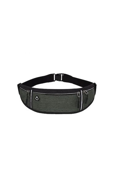 Rao Borsetă sport pentru activități fizice, buzunare pentru telefon și accesorii, curea reglabilă, culoare gri