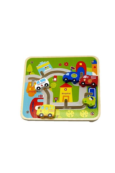 KABI Joc 3D, Labirint , Circuit Masini, Lemn ,3+