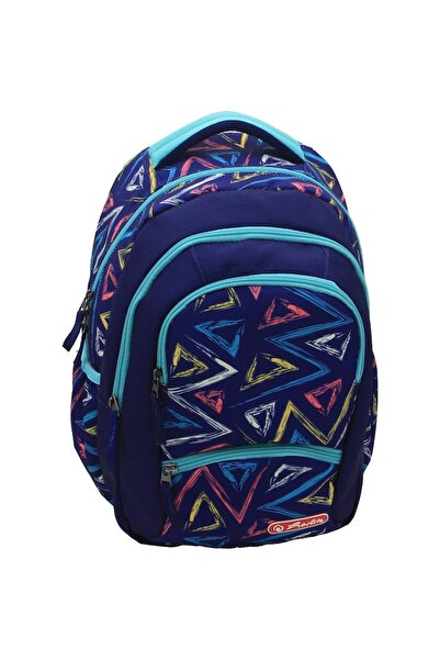 Herlitz Rucsac cu fermoar Pro, culoare multicolor, dimensiuni 43×29×22 cm, ma...
