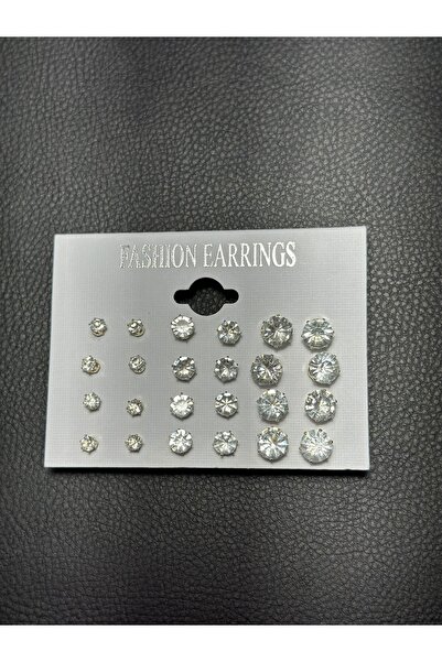 bluecatbijouterie 24 Piece Stylish Stone Earring Set for Women