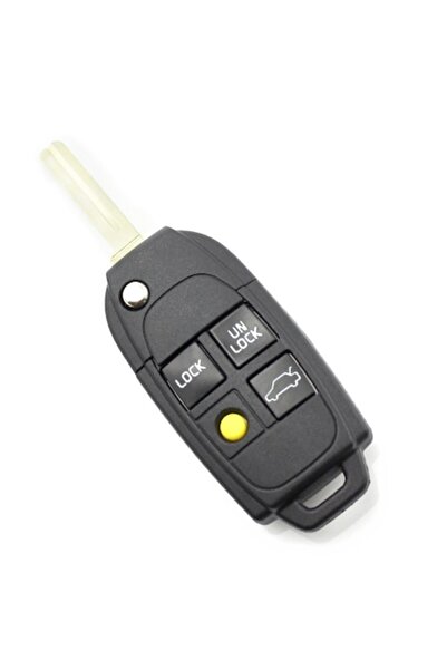 Briggs Carcasă cheie pliabilă Volvo (tip cuțit), 4 butoane, neagră -