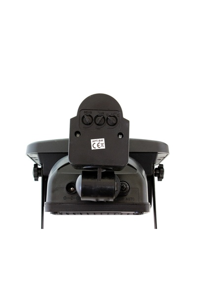 Aptel Proiector solar, senzor de miscare, 120 LED-uri, aluminiu, negru, 19.2×9.5×26.8 cm