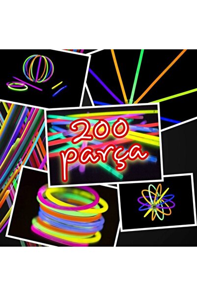 Coverzone Factorial Karanlıkta Parlayan Çubuklar Neon Fosforlu Oyuncak Parti ...