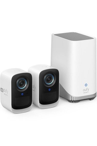 eufy Sistem de supraveghere video eufyCam 3C S300, 4K Ultra HD, 8.3 MP, BionicMind™, Nightvision, Homeb