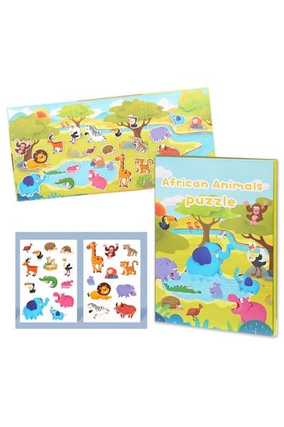 Star Master Tablă magnetică educativă cu piese de animale, Animale africane, 25 de piese
