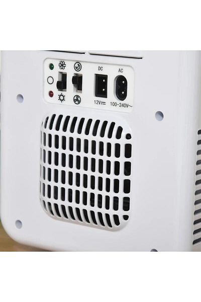 Mercaton Frigider turistic, mini, 12V/220V, alb, 4 L, 25.8&#215;20.5&#215;26.3 cm