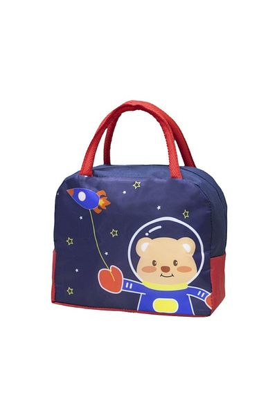 Primlife Geanta Termoizolanta pentru Copii, 23x13x19 cm, Model Imprimeu Ursulet Astronaut