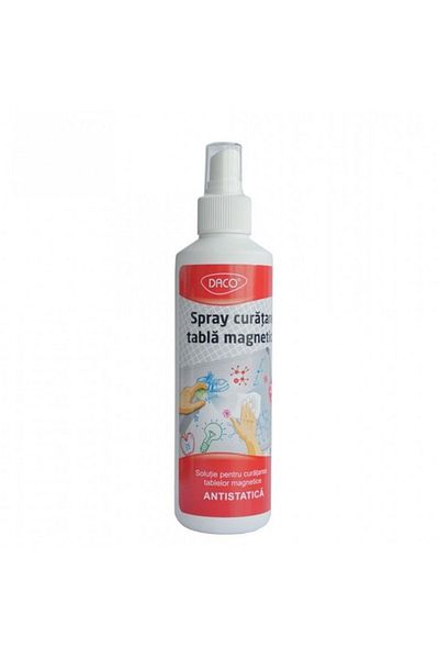 daço Spray de curățare pentru table magnetice, cantitate 250 ml, antistatic, curățare ușoară, Daco